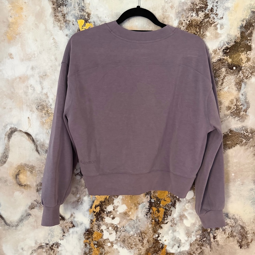 Lululemon Lavender oversized crewneck sweatshirt in size 2 - Picture 2 of 7